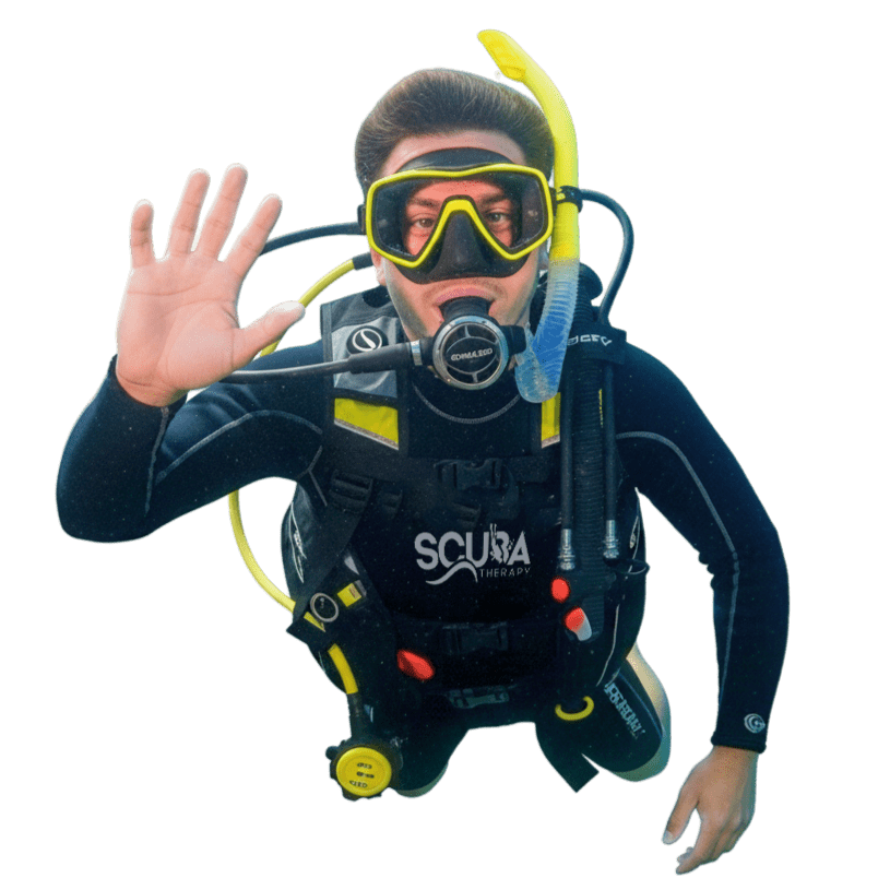 Floating Scuba Diver