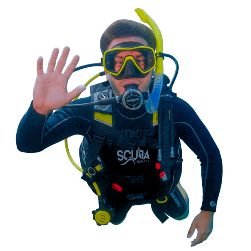 Floating Scuba Diver